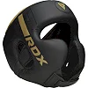 Боксерский шлем RDX F6 KARA Matte Golden