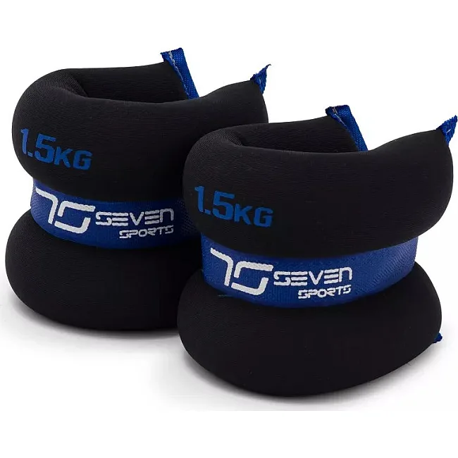 Утяжелители-манжеты для ног и рук 7SPORTS Wrist/Ankle Weights (2х1,5кг.) ON-3 Black/Blue (пара)