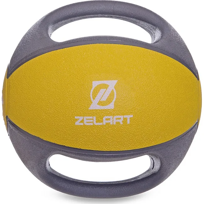 Медбол мяч медицинский двуручный с хватами ZELART
 FI-2619-4 4кг