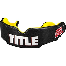 Капа для бокса TITLE Boxing Gel Victory 2.0 взрослая (возраст 11+) Black/Yellow
