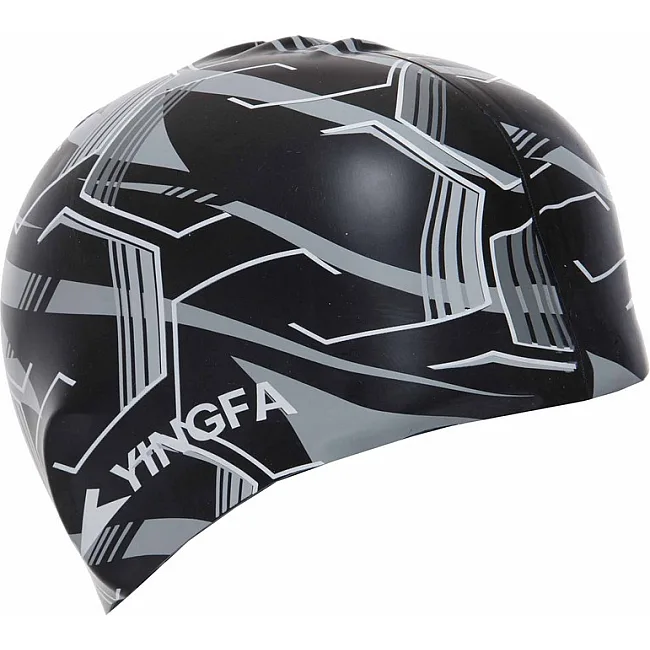 Шапочка для бассейна
 силиконовая YINGFA C0080 (Синий-белый)