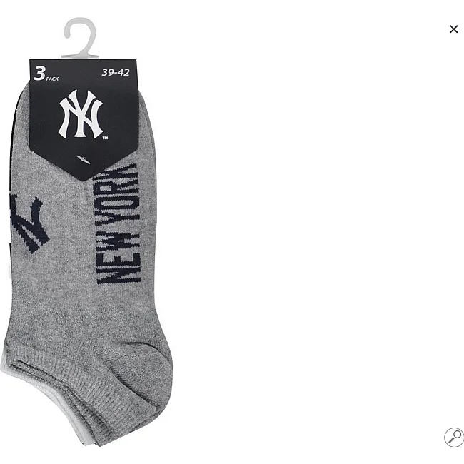 Носки New York Yankees 3 pk Sneaker