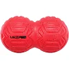 Мяч массажный двойной для МФР и самомассажа Duoball LivePRO Peanut massage ball LP8509 ø19,4см (Красный)