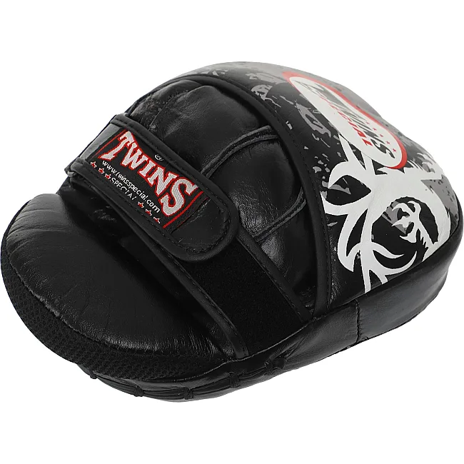 Лапа боксерська зігнута тренувальна шкіра TWINS

 TW4 23x18x6см 2штуки (Чорний)