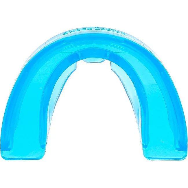 Капа для бокса Shock Doctor Single Braces под брекеты взрослая (возраст 12+) Blue (art. 4100-BLU-AD)