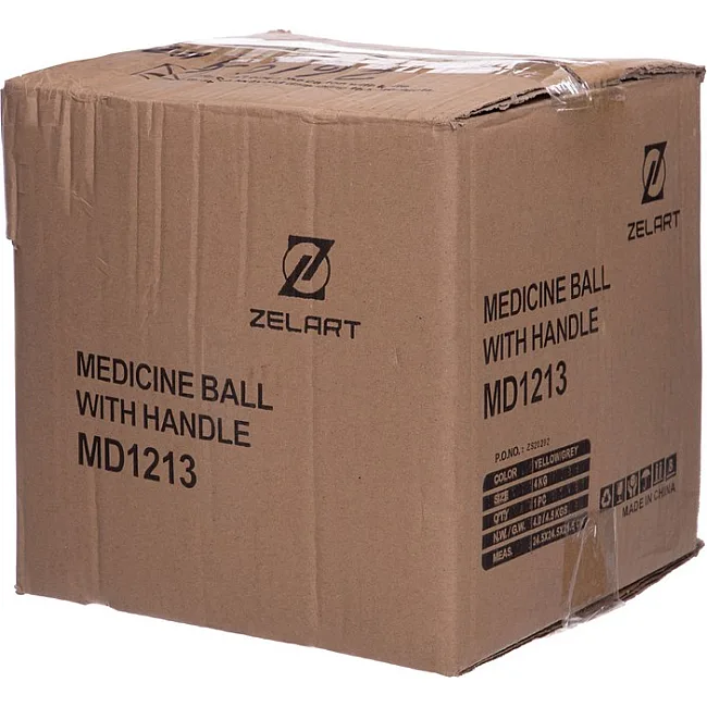 Медбол мяч медицинский двуручный с хватами ZELART
 FI-2619-4 4кг