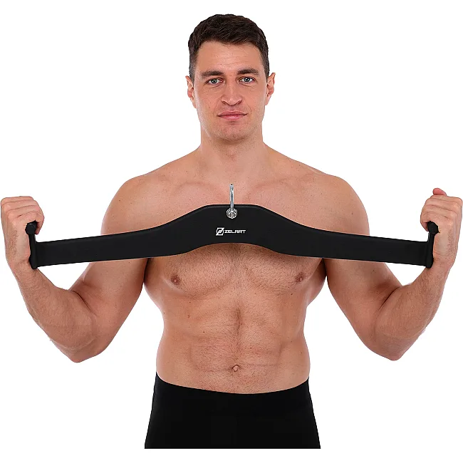 Рукоятка для тяги вниз з широким хватом Lat Pull Down Bar нековзне покриття Mdbuddy TA-5395
 85х11х16, 5см