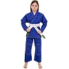 Кимоно для для бразильского джиу-джитсу BJJ синее куртка штаны и пояс CORE CO-3139-M 140 см
-180см