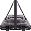 Мобильная баскетбольная стойка
 с регулируемой высотой SP-SPORT
 ADULT S020
 110х75см кольцо ø45см
 230-305см