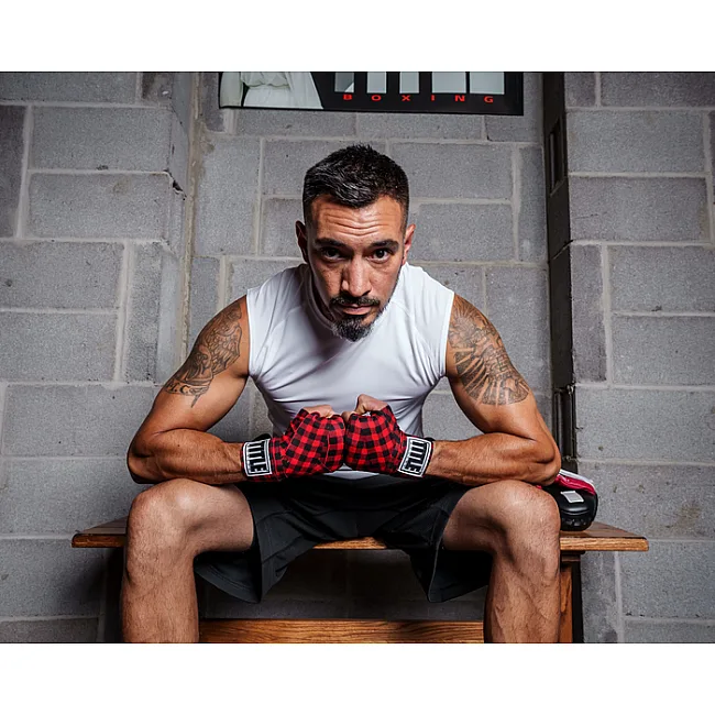 Бинти TITLE Boxing Print 450см Black Red