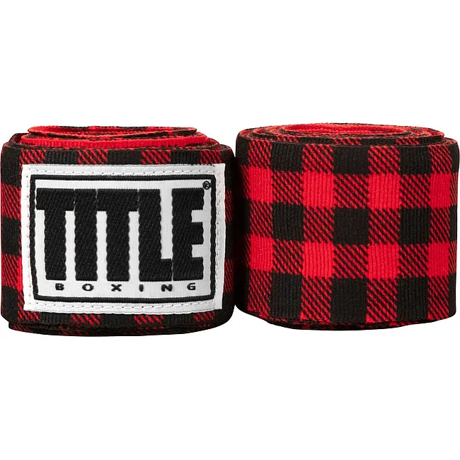 Бинти TITLE Boxing Print 450см Black Red
