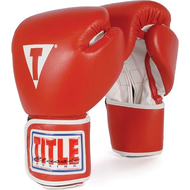 Боксерские перчатки для тренировок Title Classic Pro Style Red