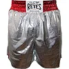 Боксерские шорты CLETO REYES Silver Skin Lycra Silver Red