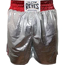 Боксерские шорты CLETO REYES Silver Skin Lycra Silver Red