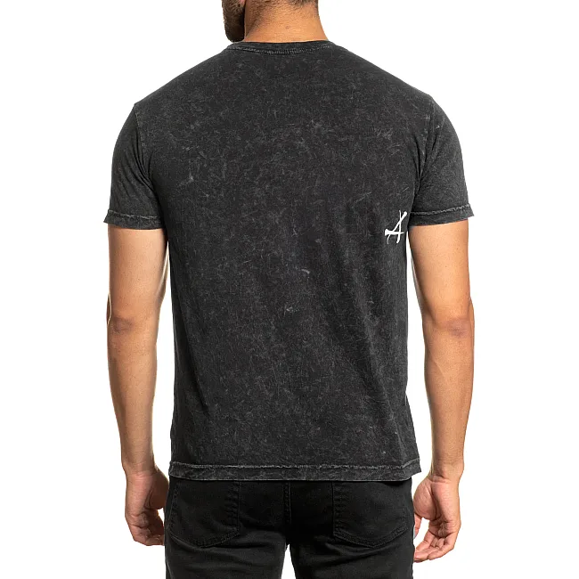 Футболка мужская AFFLICTION River Styx Black Lava Wash