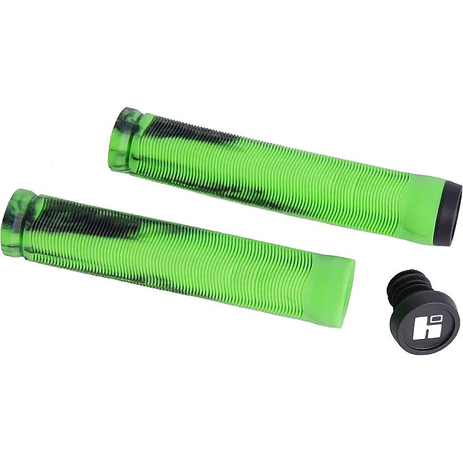 Грипсы для трюкового самоката HIPE H4 Duo, 155мм, black/green