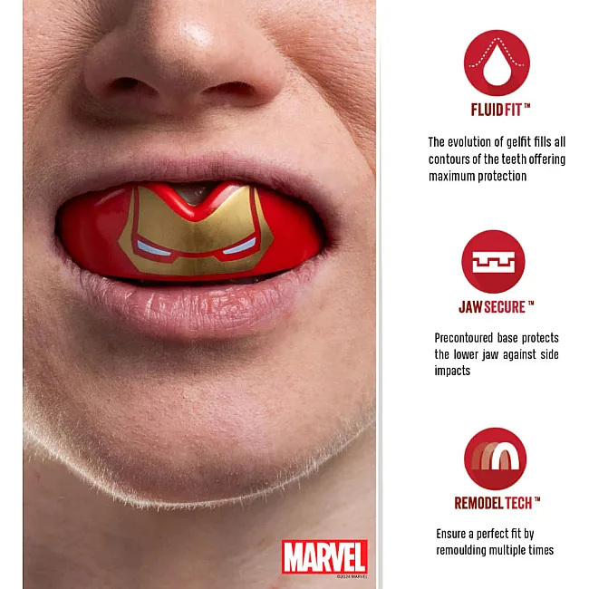 Капа для бокса SafeJawz Marvel Iron-Man Adult