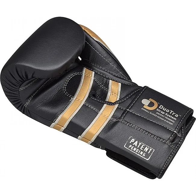Перчатки для бокса RDX Leather Black Gold