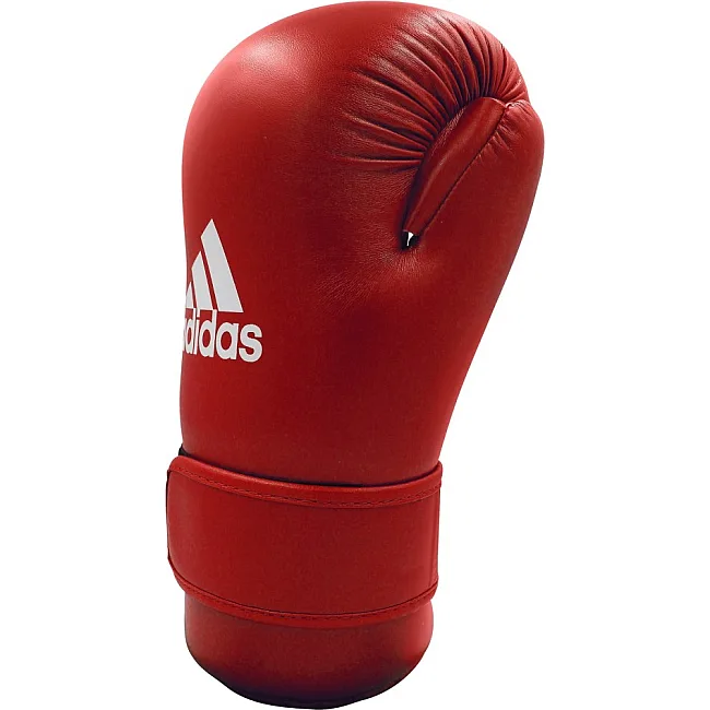 Перчатки полуконтакт для кикбоксинга Open Hand Semi-Contact Gloves с лицензией WAKO (красный) ADIDAS WAKOG3