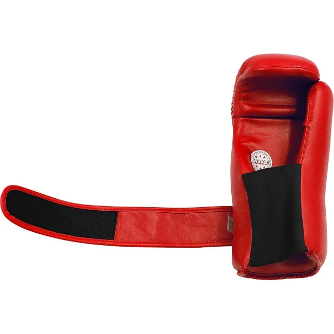 Перчатки полуконтакт для кикбоксинга Open Hand Semi-Contact Gloves с лицензией WAKO (красный) ADIDAS WAKOG3