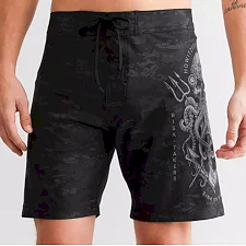 Пляжные шорты HOWITZER Night Vision Stretch Black Camo