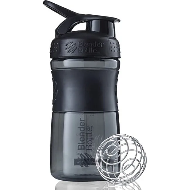 Спортивный шейкер-бутылка BLENDERBOTTLE SportMixer Flip 20oz/590мл Black