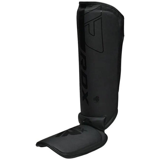Захисні щитки для ніг RDX F6 Kara MMA Shin Instep Guards Matte Black