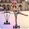 Детский самокат трехколесный Ricokids Leddi черный