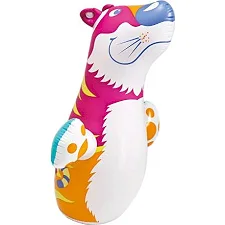 Игрушка-неваляшка надувная "Тигр" INTEX 44669, 97 х 61 см - разноцветная