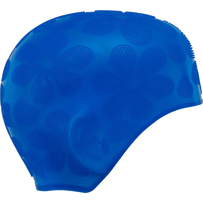 Шапочка для бассейна силиконовая на длинные волосы SP-SPORT ACTIFY FLOWER PL-0785 (Белый)