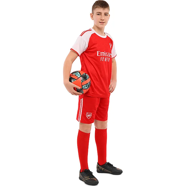 Футбольна форма дитяча із символікою клубу ARSENAL домашня 2026 SP-SPORT CO-7349 (Червоний)