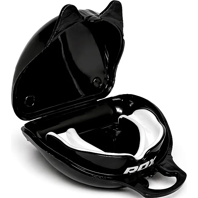 Капа RDX MOUTH GUNDER ARMOURRD JUNIOR черный, белый (для детей) One Size