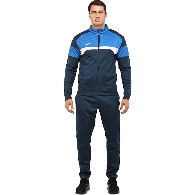 Спортивный костюм кофта на молнии и брюки JOMA DANUBIO III 103733-337 (Темно-синий-синий)