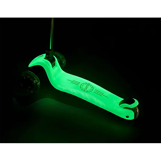 Детский самокат трехколесный Ricokids Glow бирюзовый