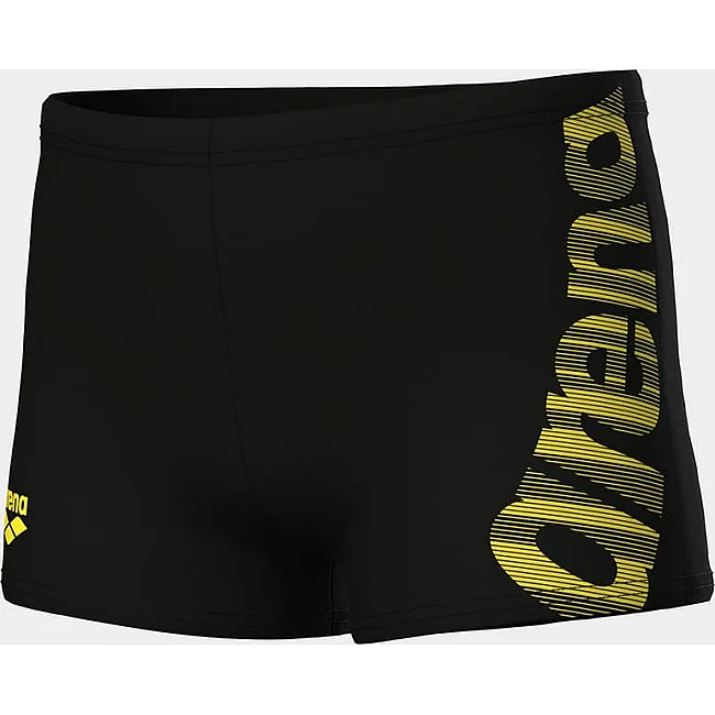 Плавки-шорты для мальчиков Arena GRAPHIC SWIM SHORT черный, желтый (для детей)