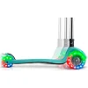 Детский самокат трехколесный Ricokids Glow бирюзовый