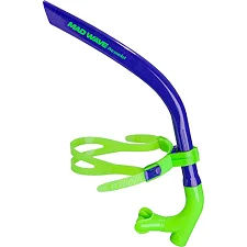 Трубка фронтальная дыхательная для плавания MADWAVE PRO SNORKEL M077301 (Темно-синий)