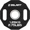 Млинці диски TPU 2 Handle металева втулка ZELART TA-6996-1_25 (Чорний)