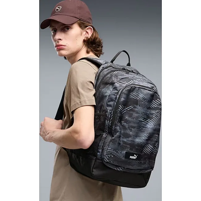 Рюкзак Puma Academy Aop Backpack 29L темно-серый 47 х 29 х 19 см