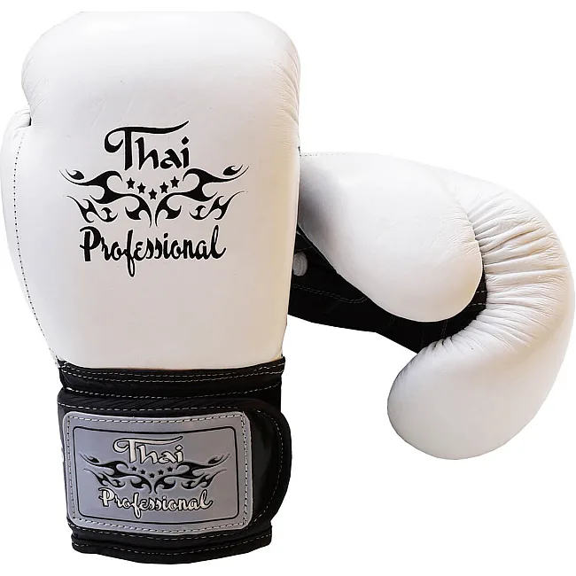 Боксерские перчатки Thai Professional BG5VL Белые