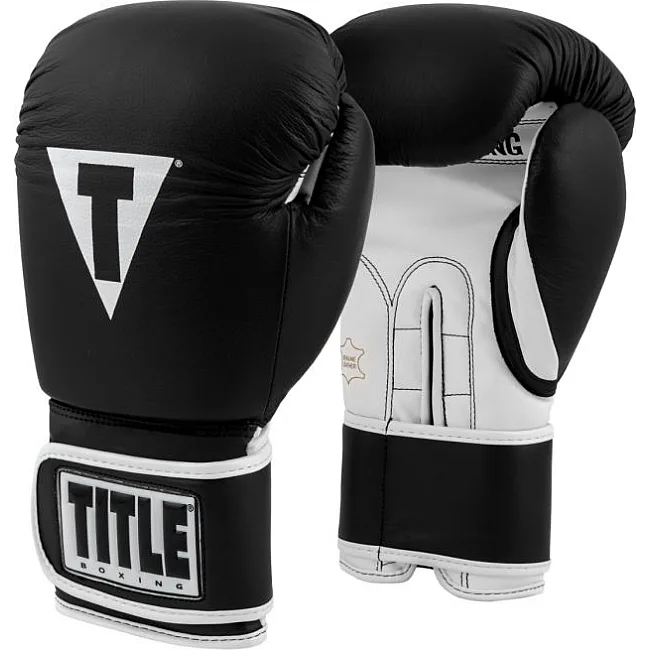 Боксерские перчатки TITLE Boxing Limited PRO STYLE Leather Training 3.0 Черные