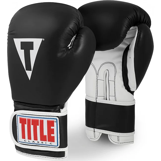 Боксерские перчатки TITLE Classic PRO STYLE Training 3.0 Черные