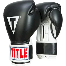 Боксерские перчатки TITLE Pro Style Training Черные