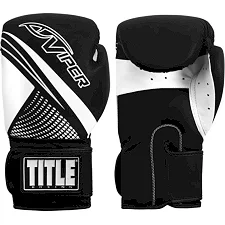 Боксерские перчатки Viper by TITLE Boxing Strike Select Bag 2.0 Черные с красным