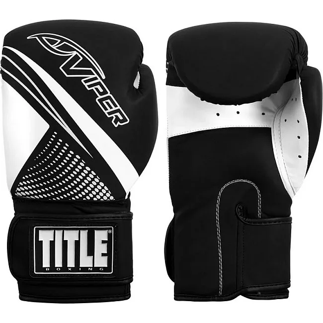 Боксерские перчатки Viper by TITLE Boxing Strike Select Bag 2.0 Черные с красным