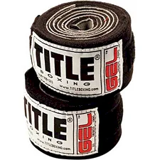 Гель-бинты боксерские TITLE Boxing Iron Fist Wraps 3м Черные