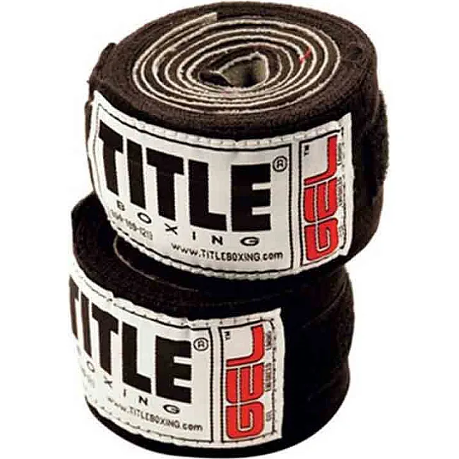 Гель-бинты боксерские TITLE Boxing Iron Fist Wraps 3м Черные
