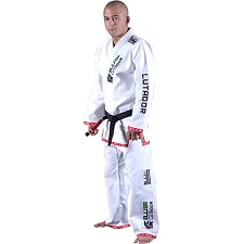 Кімоно для Бразильського Джіу-Джитсу Blitzsport Lutador Pro Star Біле
