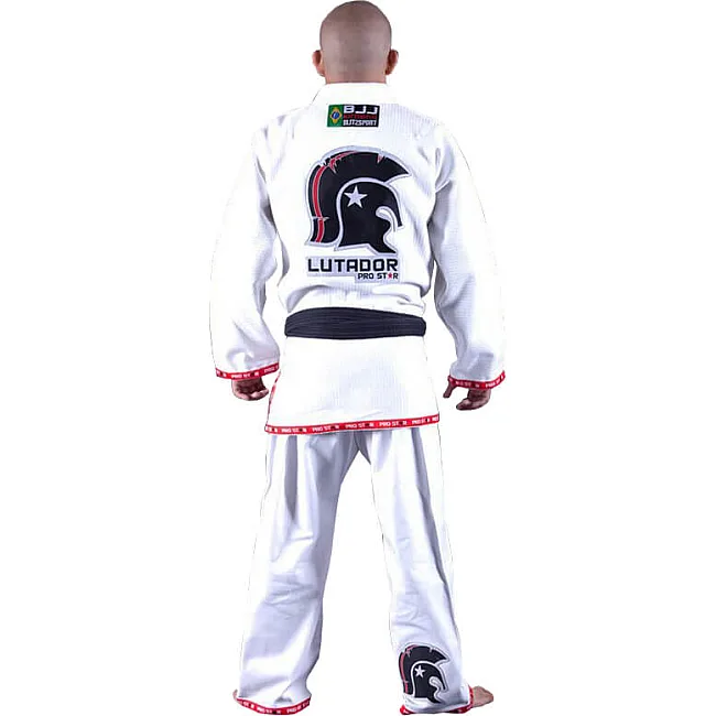 Кімоно для Бразильського Джіу-Джитсу Blitzsport Lutador Pro Star Біле