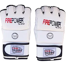 Перчатки MMA FirePower FPMGA1 Белые